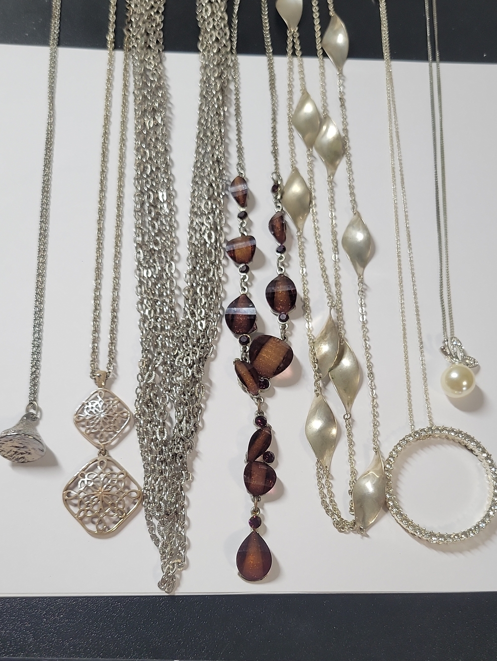 Silver Tone Costume Jewelry Lot